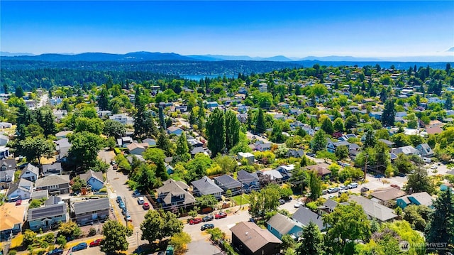 5310 46th Ave S, Seattle, WA 98118 - aerial perspective of suburban area with mountains