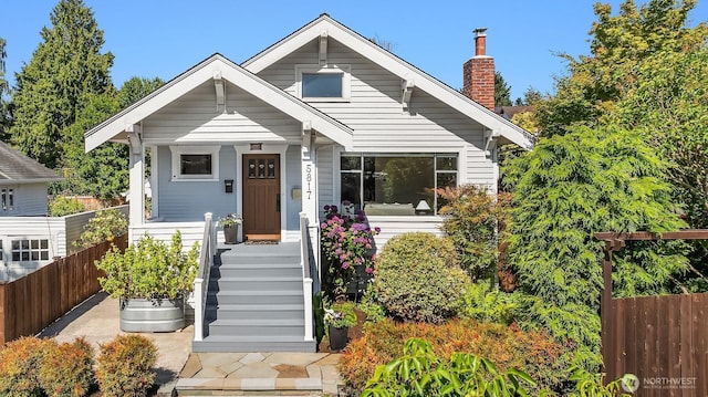 5817 28th Ave NW, Seattle, WA 98107 - bungalow featuring a chimney