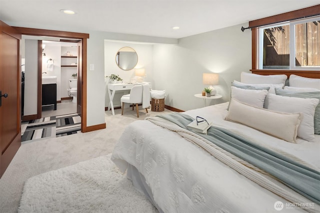 5817 28th Ave NW, Seattle, WA 98107 - carpeted bedroom featuring recessed lighting