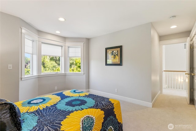 3055 49th Ave SW, Seattle, WA 98116 - bedroom with carpet floors and recessed lighting