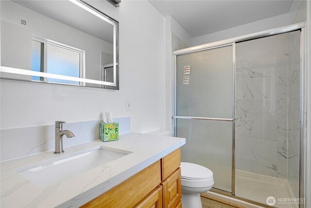 12621 SE 166th St, Renton, WA 98058 - bathroom with vanity and a stall shower