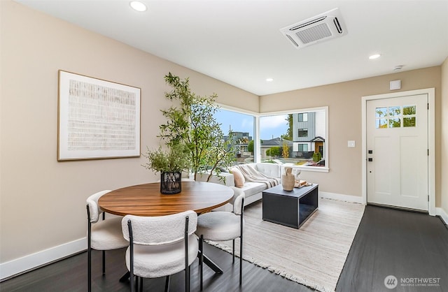 4725 37th Ave SW, Seattle, WA 98126 - dining area featuring wood finished floors and recessed lighting