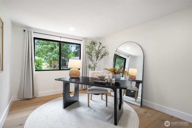 14821 117th Pl NE, Kirkland, WA 98034 - home office with baseboards and light wood-type flooring