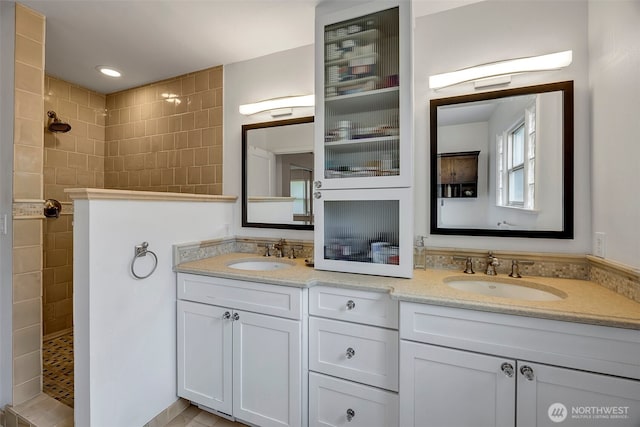 3006 43rd Ave W, Seattle, WA 98199 - full bathroom with double vanity and walk in shower