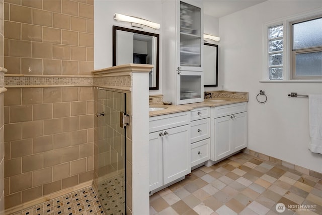3006 43rd Ave W, Seattle, WA 98199 - full bath featuring double vanity and tiled shower