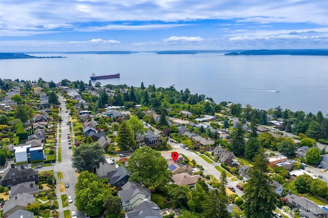 3006 43rd Ave W, Seattle, WA 98199 - aerial perspective of suburban area featuring a large body of water