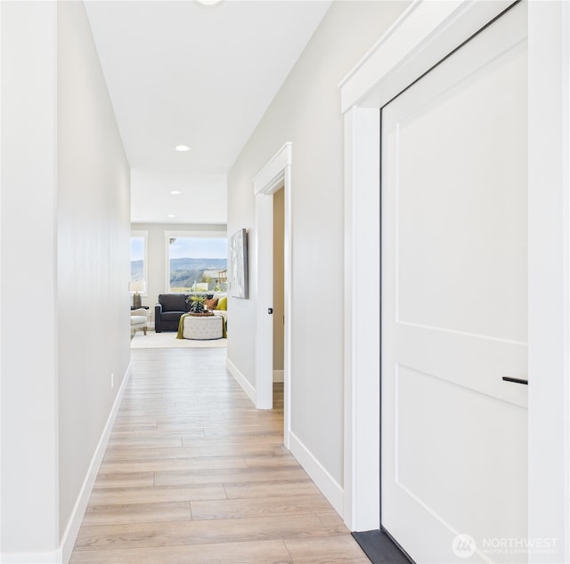 884 NE Tyler Pl E, Wenatchee, WA 98802 - hall with light wood-type flooring and recessed lighting