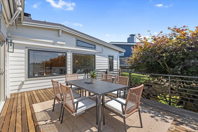8733 21st Ave NW, Seattle, WA 98117 - deck with outdoor dining area