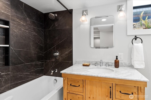 8733 21st Ave NW, Seattle, WA 98117 - bathroom with vanity and shower / washtub combination
