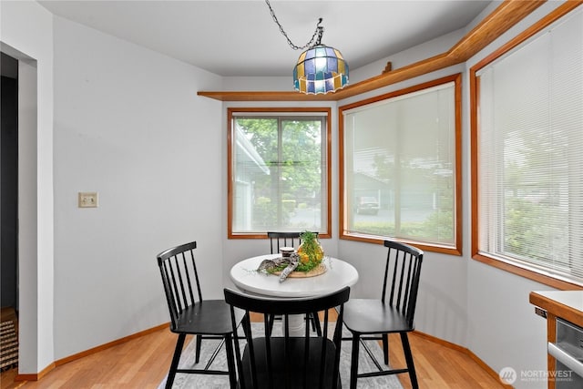 4867 N Village Ln, Bellingham, WA 98226 - dining room featuring light wood-style floors and baseboards
