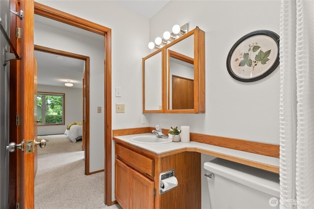 4867 N Village Ln, Bellingham, WA 98226 - half bathroom featuring vanity and toilet