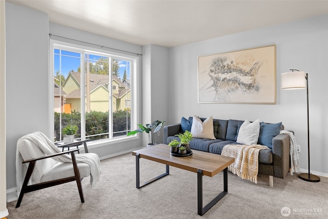 10873 SE 214th Pl, Kent, WA 98031 - carpeted living room with baseboards