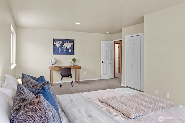 10873 SE 214th Pl, Kent, WA 98031 - carpeted bedroom with recessed lighting and a closet