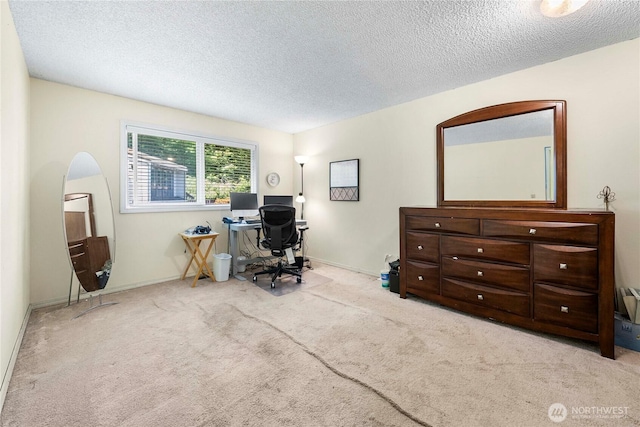 8113 S 121st St, Seattle, WA 98178 - office area with a textured ceiling and carpet flooring