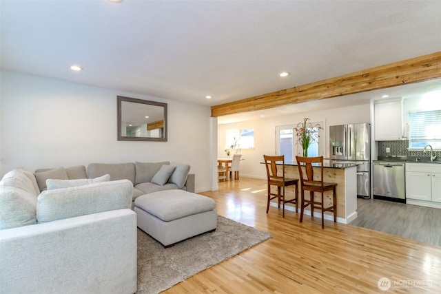 7718 50th Ave E, Tacoma, WA 98443 - living room with recessed lighting and light wood-type flooring