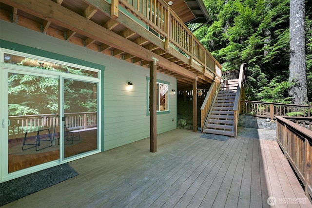 5 Arabian Way, Bellingham, WA 98229 - wooden terrace featuring stairway
