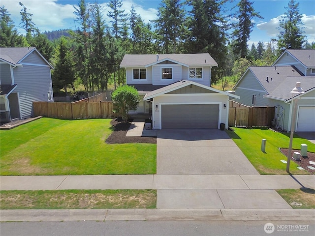 19826 207th Street Ct E, Orting, WA 98360 - traditional home featuring concrete driveway and board and batten siding