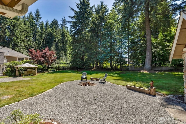 19808 Yew Way, Snohomish, WA 98296 - view of patio with a gazebo and a fire pit