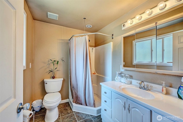 17141 SE 267th St, Covington, WA 98042 - full bathroom featuring vanity, a stall shower, and tile patterned floors