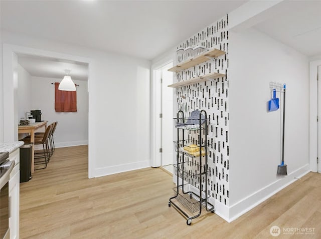2118 S Sheridan Ave, Tacoma, WA 98405 - hall with light wood-type flooring