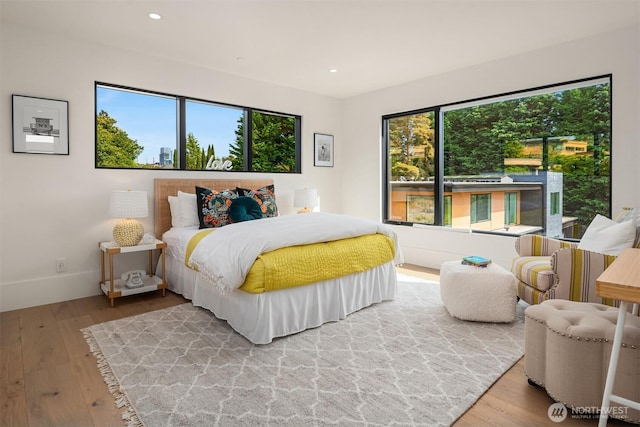 1032 89th Ave NE, Bellevue, WA 98004 - bedroom with wood finished floors and recessed lighting