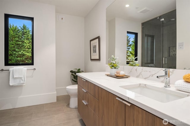 1032 89th Ave NE, Bellevue, WA 98004 - full bath with vanity, tile patterned floors, and a stall shower