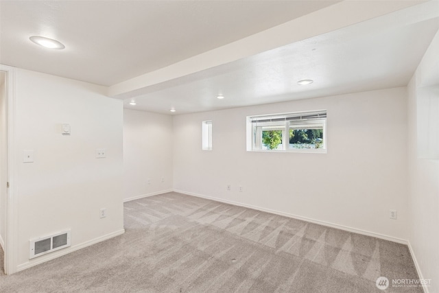 7519 Atchinson Dr SE, Olympia, WA 98513 - spare room featuring light carpet and recessed lighting