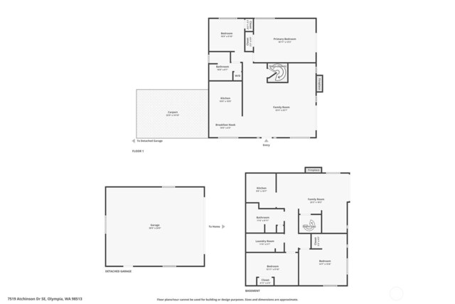 7519 Atchinson Dr SE, Olympia, WA 98513 - view of home floor plan