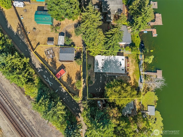 7519 Atchinson Dr SE, Olympia, WA 98513 - aerial view of property's location with property boundaries highlighted