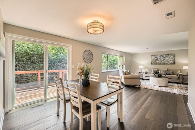 13601 SE 141st St, Renton, WA 98059 - dining space with dark wood-style floors