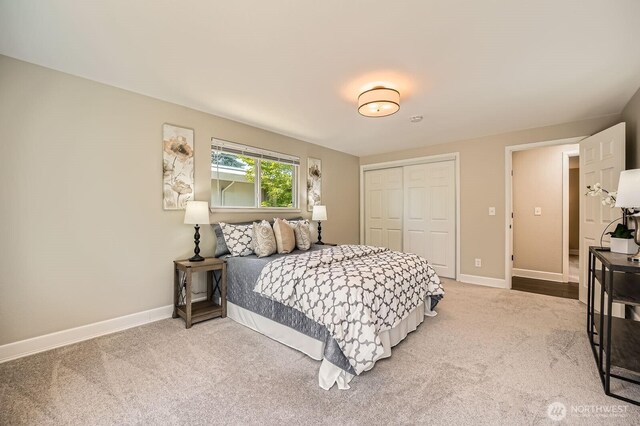13601 SE 141st St, Renton, WA 98059 - carpeted bedroom featuring a closet and baseboards
