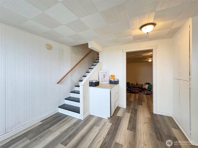 101 E Whidby Ave, Port Angeles, WA 98362 - staircase featuring wood finished floors