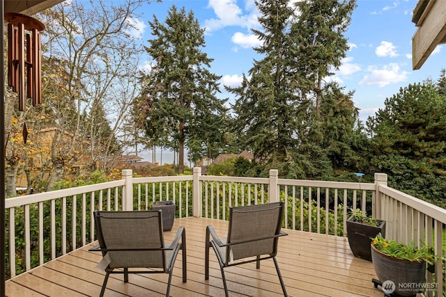 190 Bluffs Dr Unit 1, Port Townsend, WA 98368 - view of wooden deck