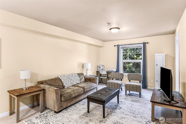 690 32nd St Unit B210, Bellingham, WA 98225 - living area with baseboards and light carpet