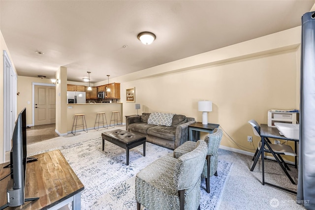 690 32nd St Unit B210, Bellingham, WA 98225 - living area featuring light colored carpet
