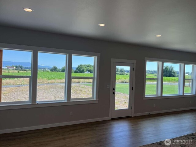2080 Bowfin Way, Lynden, WA 98264 - entryway featuring plenty of natural light, dark wood-style flooring, and recessed lighting