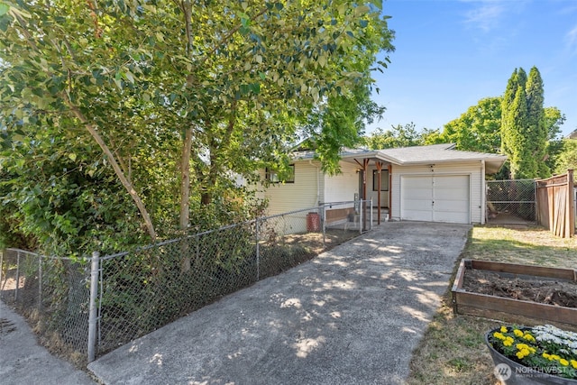1214 E 61st St, Tacoma, WA 98404 - ranch-style house with a garage, driveway, and a gate