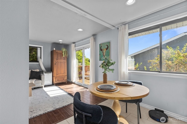 1214 E 61st St, Tacoma, WA 98404 - dining space with recessed lighting and wood finished floors
