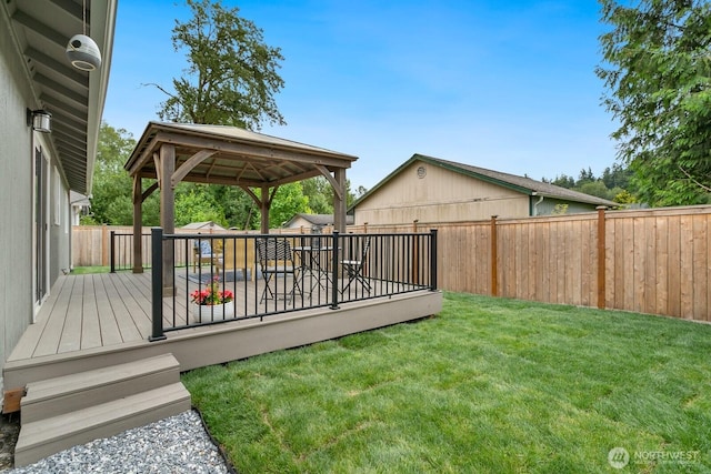 2016 3rd Ct SE, Auburn, WA 98002 - fenced backyard featuring a gazebo and a deck