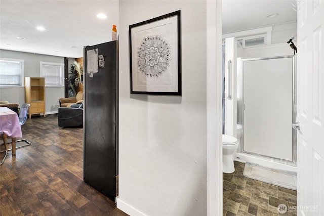 8984 Delta Line Rd, Custer, WA 98240 - corridor featuring recessed lighting and dark wood-type flooring