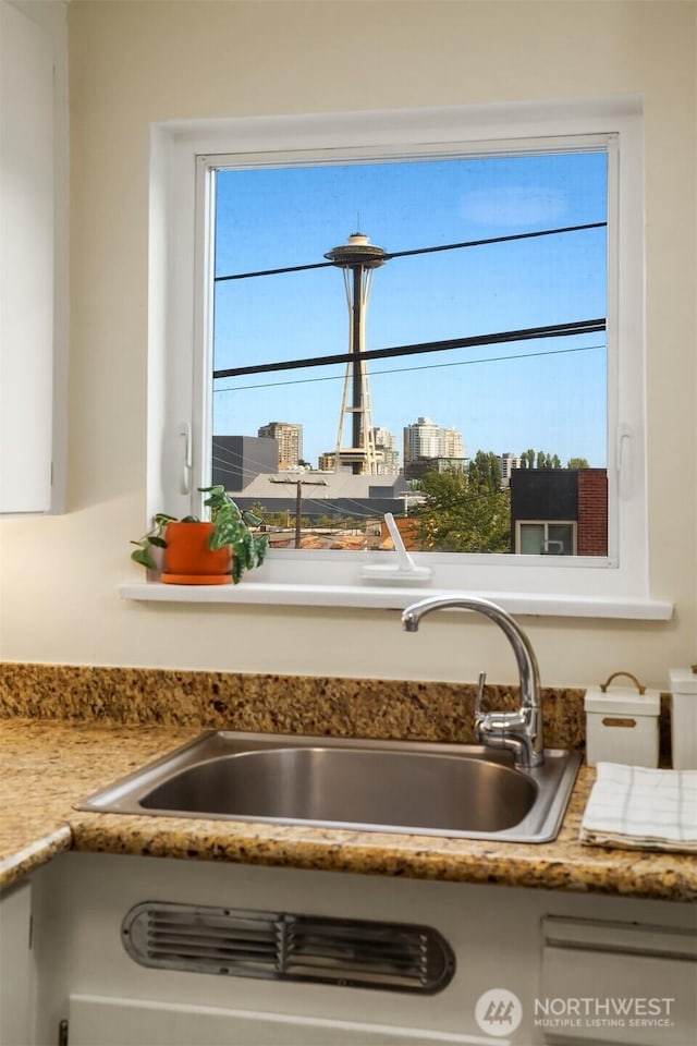 228 Aloha St Unit 403, Seattle, WA 98109 - kitchen view of a sink and light countertops