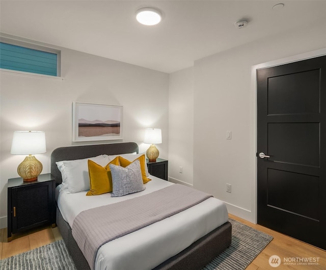 3608 Francis Ave N, Seattle, WA 98103 - bedroom featuring light wood-style floors and baseboards