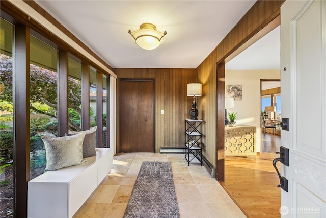 18354 Ridgefield Rd NW, Shoreline, WA 98177 - entryway featuring wood walls