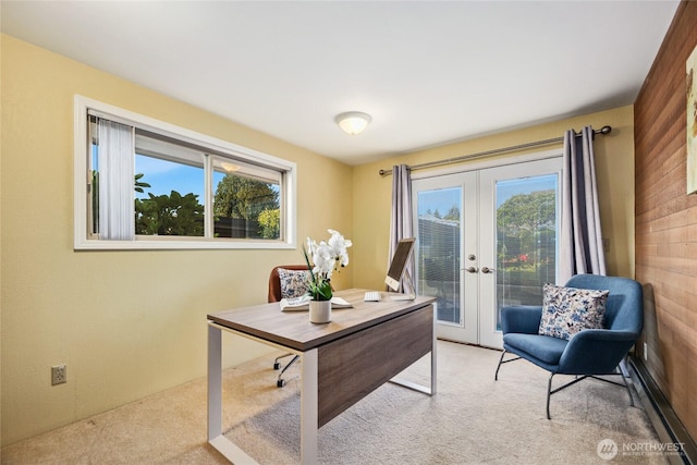 18354 Ridgefield Rd NW, Shoreline, WA 98177 - office area with light carpet and french doors