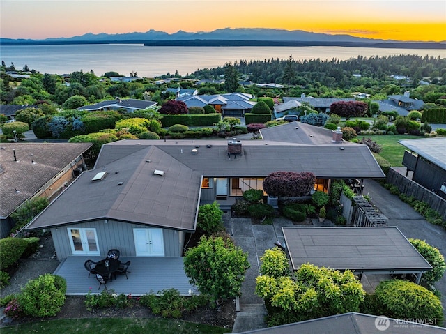 18354 Ridgefield Rd NW, Shoreline, WA 98177 - view of subject property featuring a water and mountain view