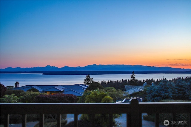 18354 Ridgefield Rd NW, Shoreline, WA 98177 - water view with mountains
