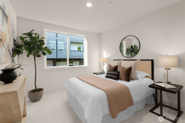 238 4th Ave Unit 300, Kirkland, WA 98033 - carpeted bedroom with baseboards and recessed lighting