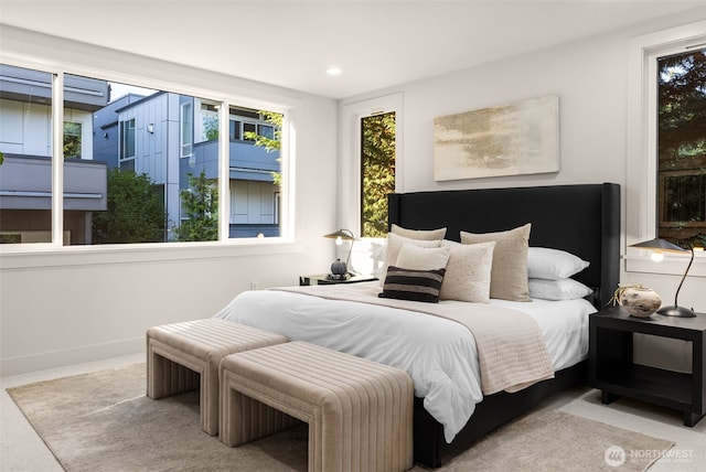 238 4th Ave Unit 300, Kirkland, WA 98033 - bedroom featuring multiple windows, recessed lighting, and carpet floors