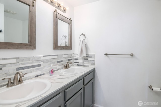 9211 Carys St SE, Yelm, WA 98597 - full bath with backsplash and double vanity