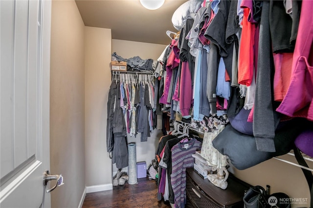 9211 Carys St SE, Yelm, WA 98597 - spacious closet with wood finished floors